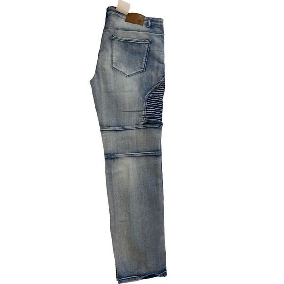 40 Waimea Casual Denim Jeans Distressed Skinny Fit Medium Wash Men's NWT - Picture 4 of 10